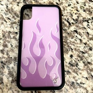 Wildflower Purple Flames Phone Case